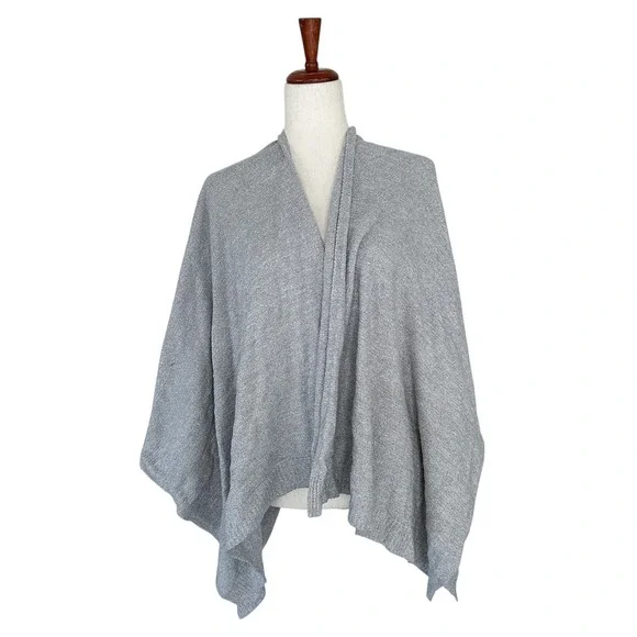 Barefoot Dreams #455 Women's Gray CozyChic Lite® Weekend Wrap Shawl Sweater - Picture 5 of 15